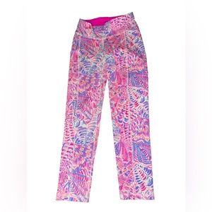 Lilly Pulitzer Pink Multi Printed Leggings